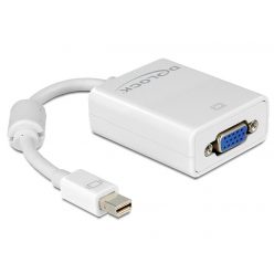   DeLock Adapter mini Displayport 1.2 male > VGA female Passive White