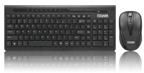 Gaba KB-2001G-B Wireless Slim billentyűzet + egér Black