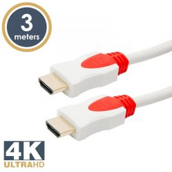   Delight Jelkábel HDMI-HDMI 2.0 3D aranyozott  Am/Am 3m White