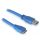 DeLock Cable USB 3.0 type-A male > USB 3.0 type Micro-B male 1m Blue