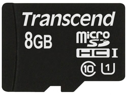 Transcend 8GB microSDHC Class10 UHS-I adapter nélkül