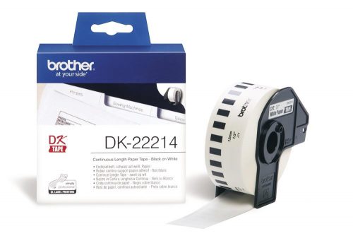 Brother DK-22214 folytonos szalagcímke 12mm x 30,48m öntapadós White