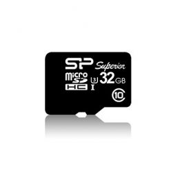   Silicon Power 32GB microSDHC Superior Class 10 UHS-1 (U3) + adapterrel