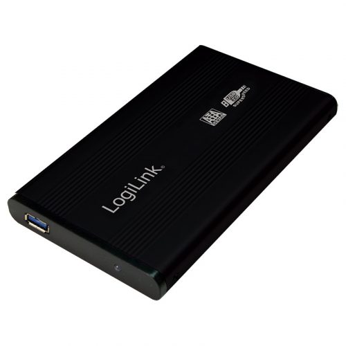 Logilink 2,5" SATA USB 3.0 Aluminium Black