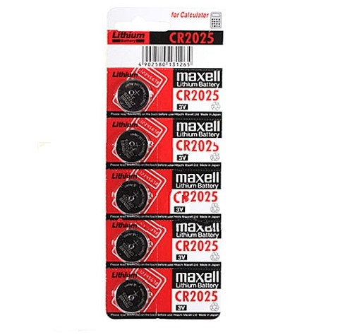 Maxell CR2025 Lítium Gombelem 5db/csomag