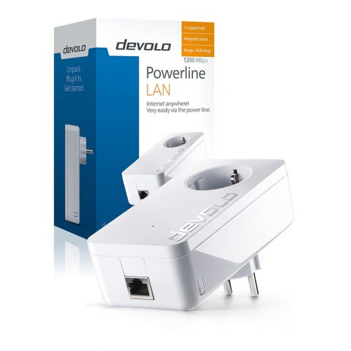 devolo dLAN 1200+ Powerline LAN Single Adapter