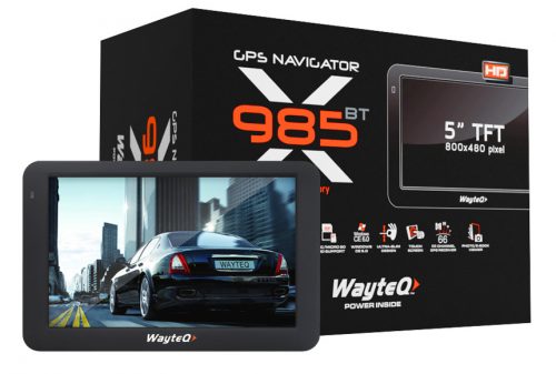 Wayteq x985BT 5" 8GB Bluetooth Térkép Nélkül