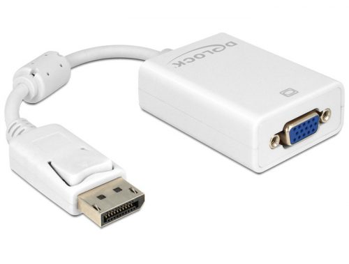 DeLock Adapter Displayport 1.2 male > VGA female White