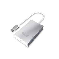 Club3D SenseVision USB3.0 Type C - 4xUSB3.0 A Hub Silver