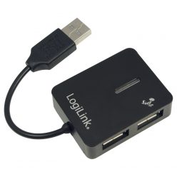 Logilink Smile USB 2.0 hub 4-port Black