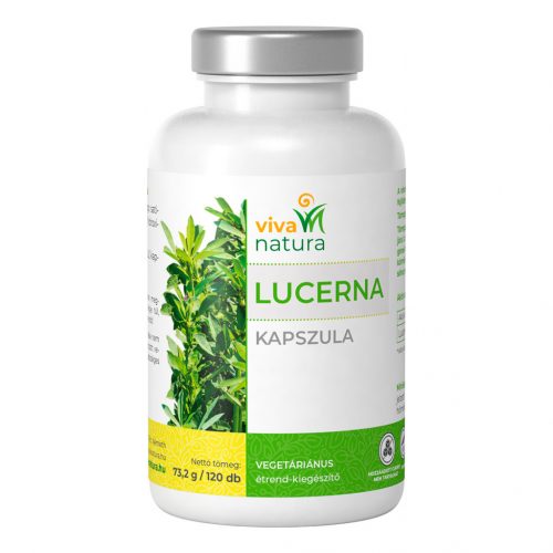 Viva natura lucerna vegetáriánus kapszula 100% 120 db