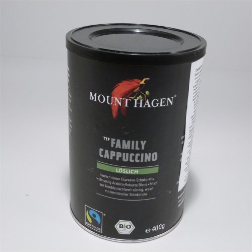 Mount Hagen bio cappucino családi kiszerelés 400 g