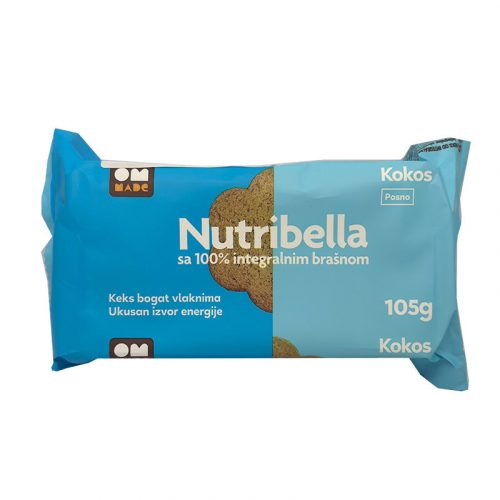 Nutribella keksz fruktózzal kókuszos 105 g