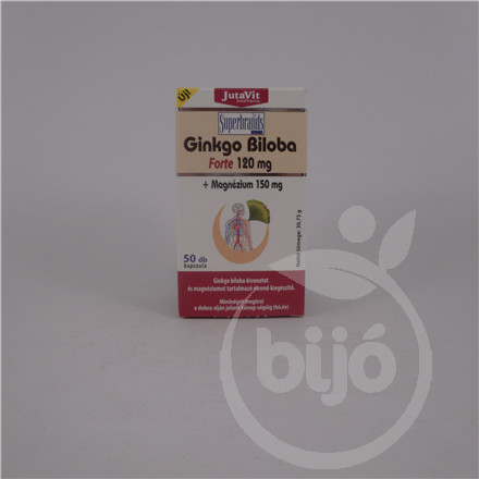 Jutavit ginkgo biloba 120mg + magnézium 150mg 50 db