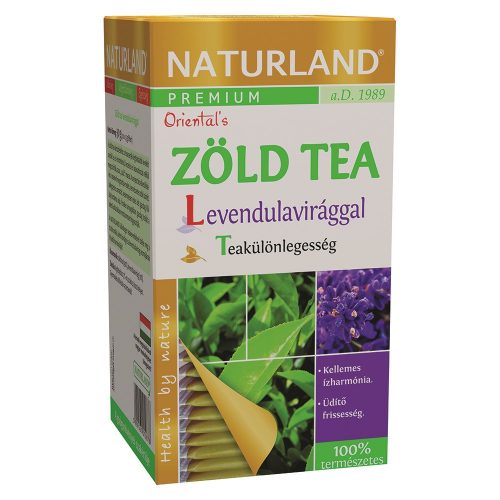 Naturland prémium zöld tea levendulavirággal 30 g