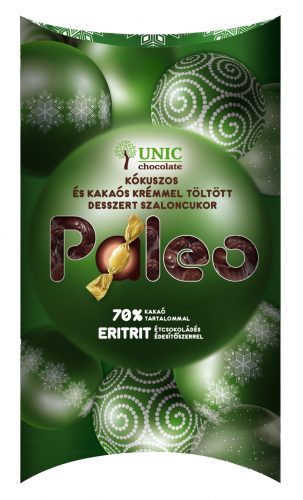 Paleo unic szaloncukor töltött étcsokis kókuszos eritrittel 250 g