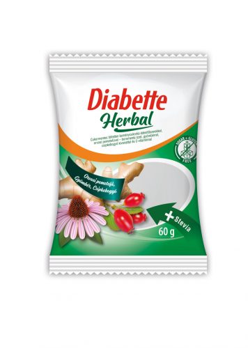 Dibette herbal cukormentes vegyes gyógynövényes cukorka édesítőszerekkel 60 g