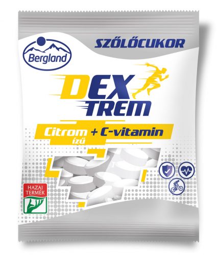 Dextreme szőlőcukor - citrom ízű + C-vitamin 70 g