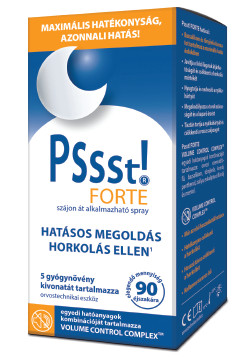 Pssst! forte természetes horkolásgátló termék 25 ml