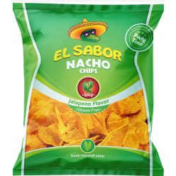 El sabor big nacho chips gluténmentes jalapeno 225 g