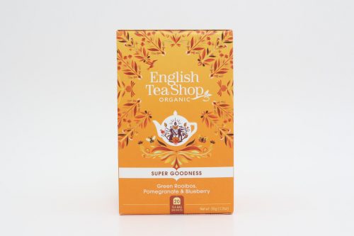 English Tea Shop 20 bio zöld rooibos gránátalma áfonya tea 35 g