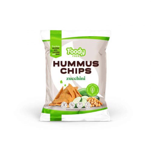 Foody Free gluténmentes hummus chips cukkinivel 50 g