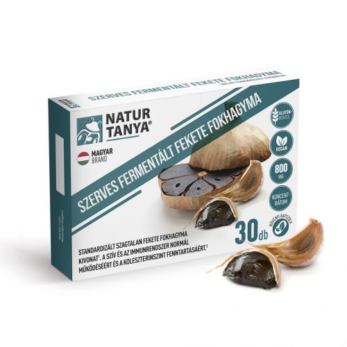 Natur Tanya fermentált fekete fokhagyma 800mg kapszula 30 db