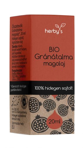 Herbys bio gránátalma magolaj hidegen sajtolt 20 ml