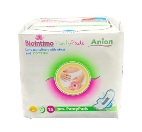 Biointimo panty pads hosszított szárnyas tisztasági betét 15 db