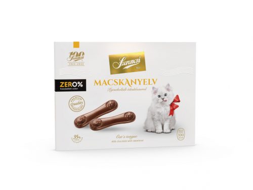 Szerencsi zero macskanyelv maltitos tejcsokoládé 100 g