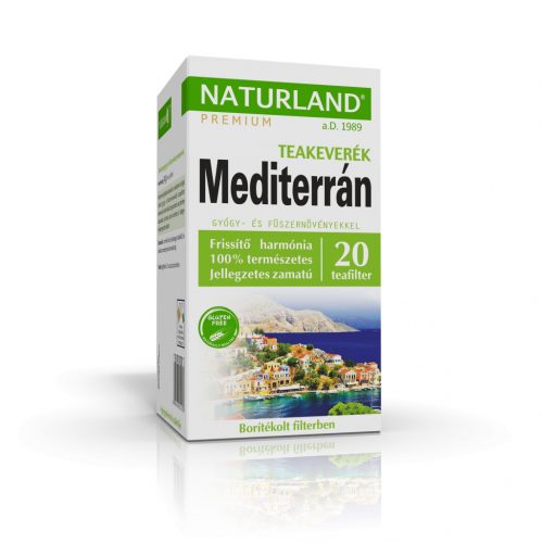 Naturland mediterrán gyógy- és fűszernövény teakeverék 20x1,5g 30 g