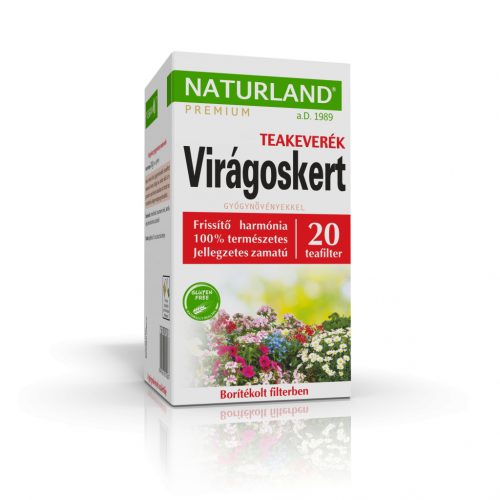 Naturland virágoskert gyógynövény teakeverék 20x1,5g 30 g