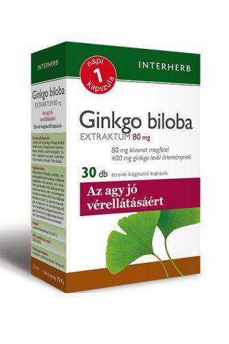 Interherb napi1 ginkgo biloba extraktum 80mg kapszula 30 db