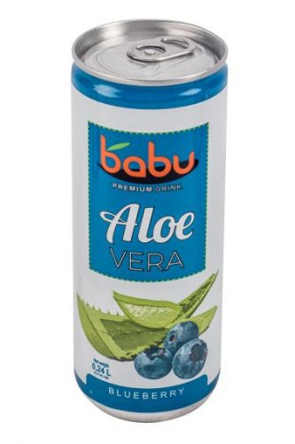 Babu aloe vera üdítőital kék áfonya 240 ml