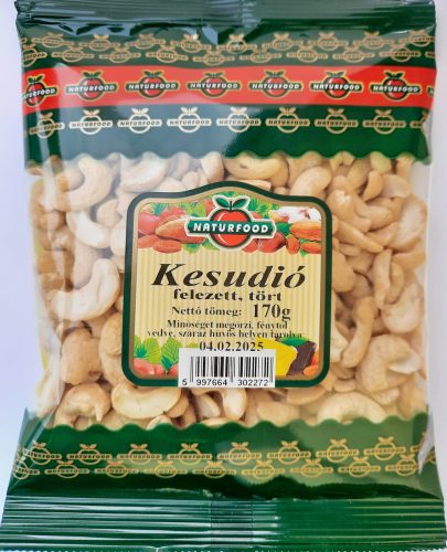 Naturfood kesudió felezett, tört 170 g