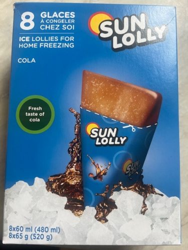 Sunlolly glutén- és laktózmentes jégkrém cola 8x60ml 480 ml