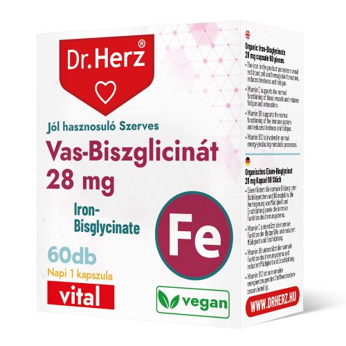 Dr.herz vas-biszglicinát 28mg kapszula 60 db