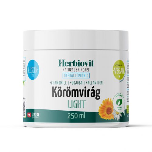 Herbiovit körömvirág krém light hipoallergén 250 ml