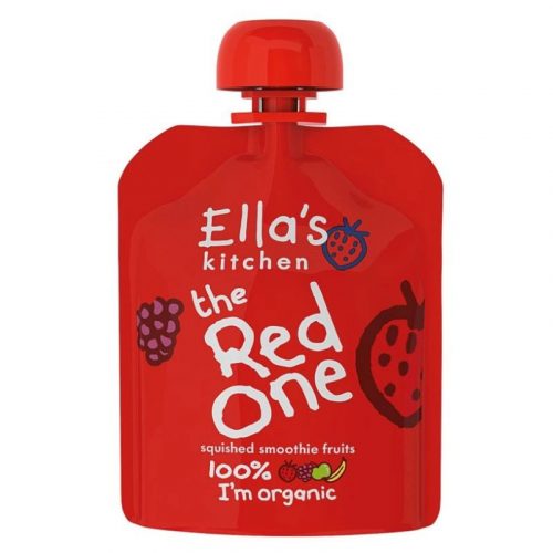 Ellas Kitchen bio bébiétel, püré piros gyümölcsökkel 90 g