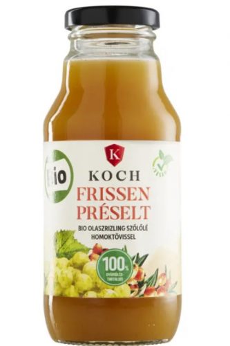 Koch bio frissen préselt fehér szőlőlé homoktövissel 330 ml