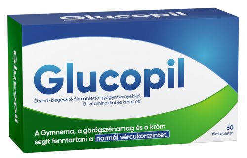 Glucopil étrend-kiegészítő gyógynövényekkel, b-vitaminokkal és krómmal filmtabletta 60 db