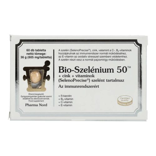 BIO-SZELÉNIUM 50+CINK+VITAMINOK 60 DB