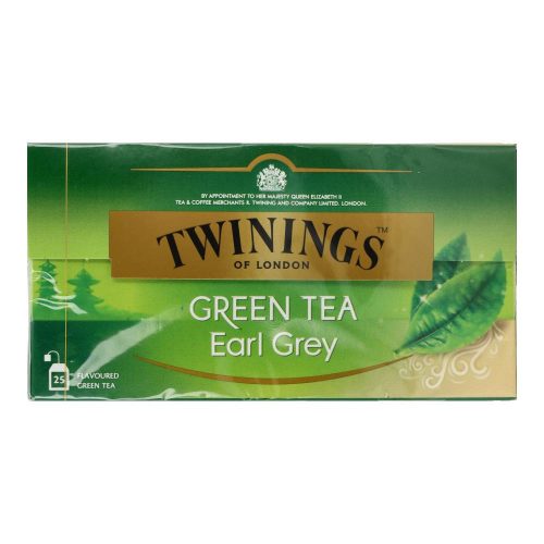 TWININGS EARL GREY ZÖLD TEA 25 DB