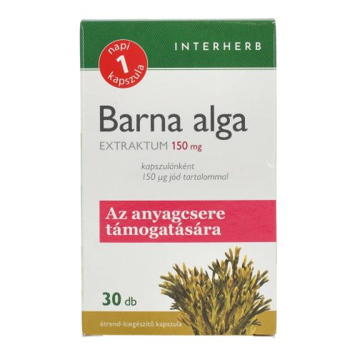 INTERHERB BARNA ALGA KAPSZULA