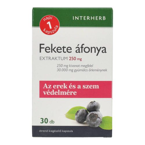 INTERHERB FEKETEÁFONYA KAPSZULA