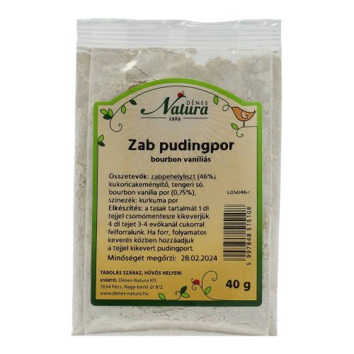 NATURA ZAB PUDINGPOR VANÍLIÁS 40G