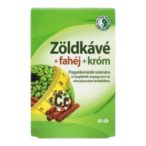 DR.CHEN ZÖLD KÁVÉ+FAHÉJ+KRÓM KAPSZULA