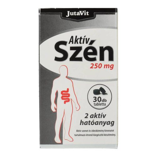 JUTAVIT AKTÍV SZÉN 250 MG TABLETTA 30 DB