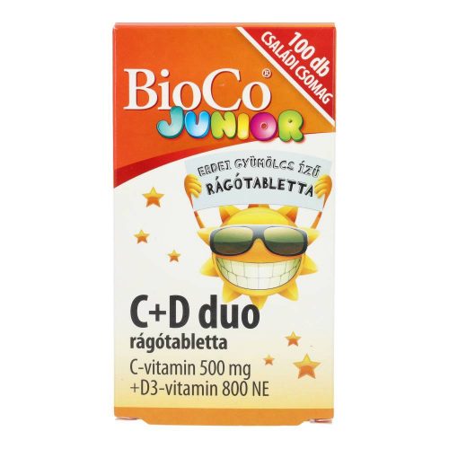 BIOCO C+D DUO JUNIOR RÁGÓTABLETTA 100DB