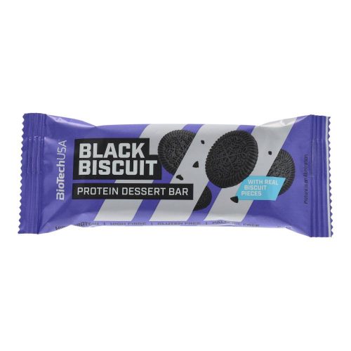 BIOTECH PROT. DESSERT BAR BLACK BISCUIT